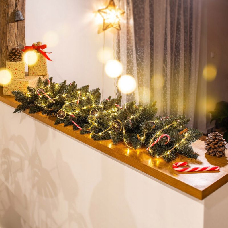 Girlanda KADAX Choinkowa Świąteczna 112 cm Zielona Gęsta 1 szt.
