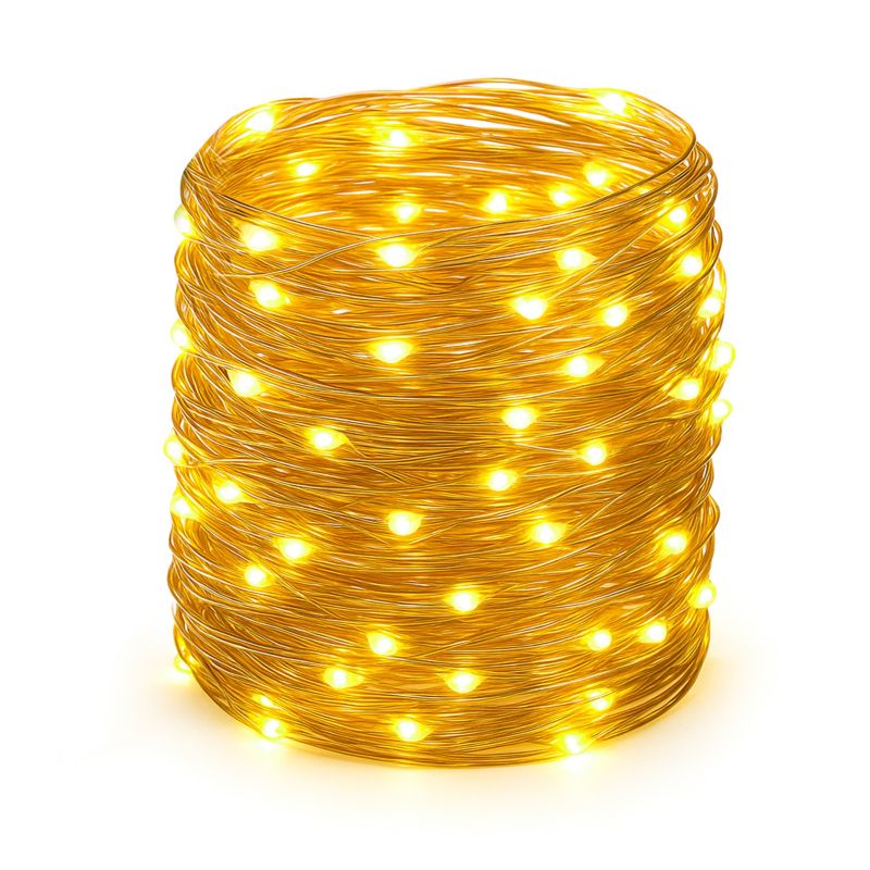 Girlanda LED solarna MasterLED linka 100xLED 1190cm 3000K ciepła biel z czujnikiem zmierzchu IP44 1 szt.