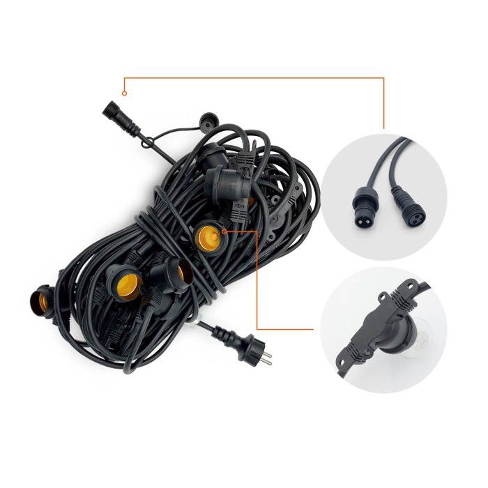 Girlanda oświetleniowa Kobi Mimosa 20m 230V 20 x E27 1 szt.