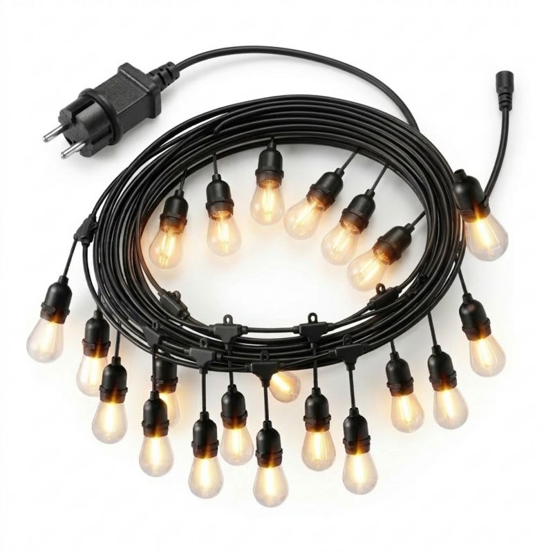 Girlanda ogrodowa Bauerkraft świetlny łańcuch 20 x LED 20m 9W 1 szt.