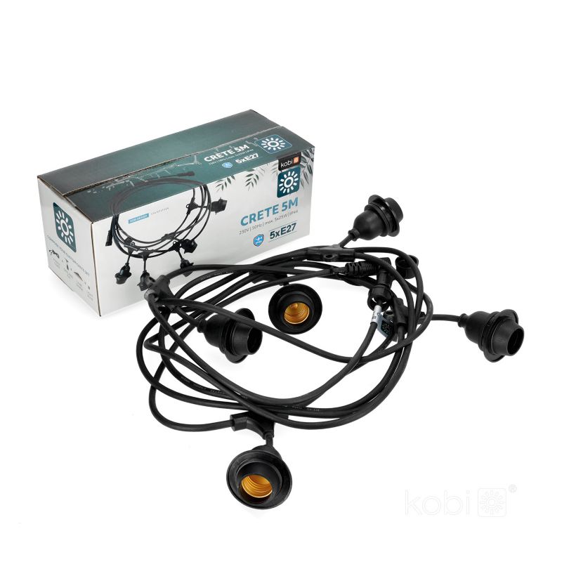 Girlanda ogrodowa Crete Kobi 5xE27 5m 1kpl