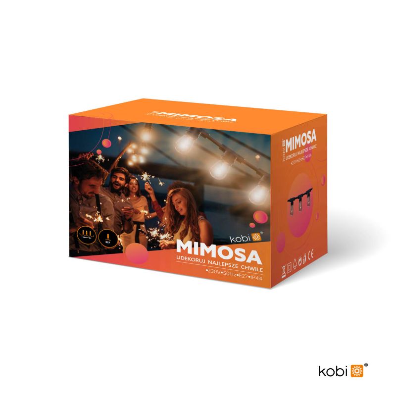 Girlanda ogrodowa MIMOSA 2 Kobi 10m 10xE27 1kpl