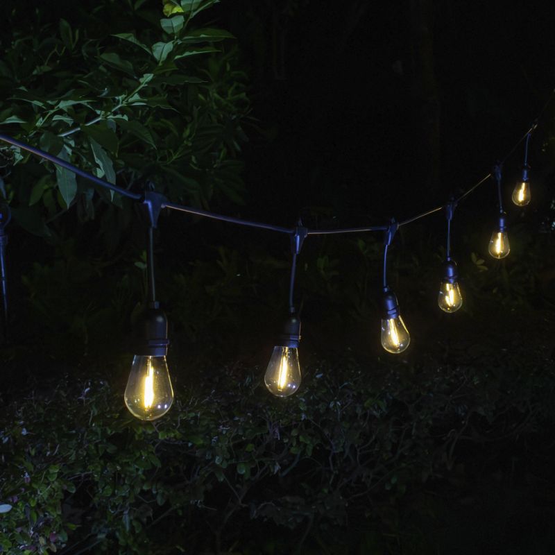 Girlanda solarna 15 LED filamentowa 3000 K IP44