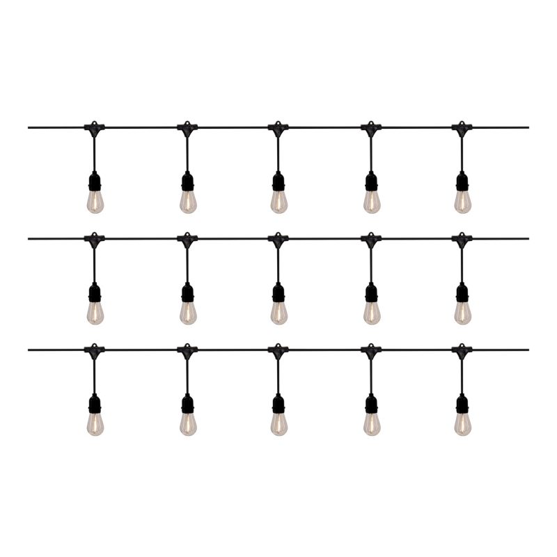 Girlanda solarna 15 LED filamentowa 3000 K IP44