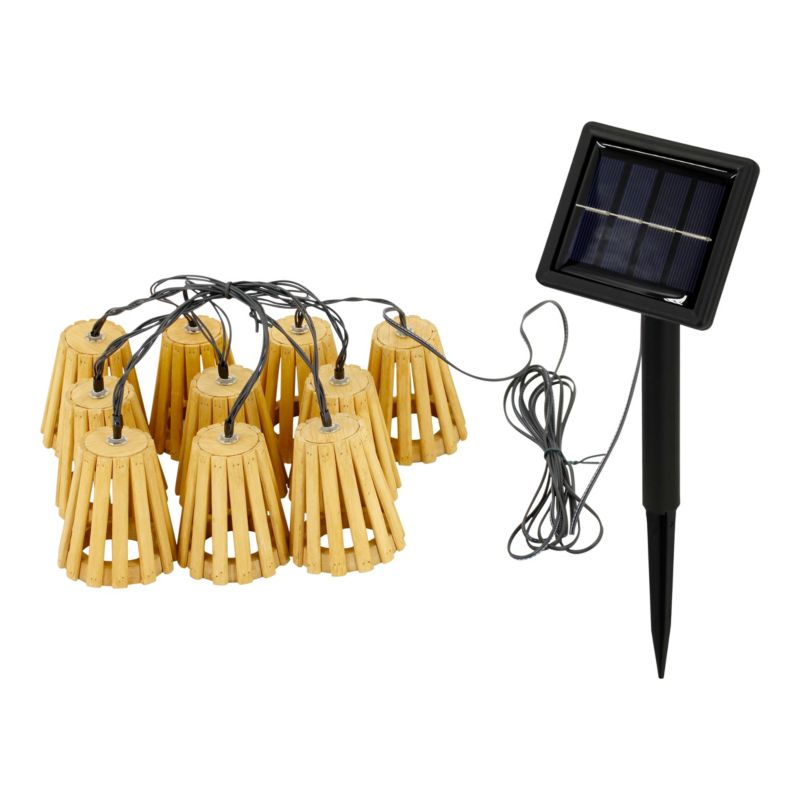 Girlanda solarna Bamboo 10 LED 3000 K IP44