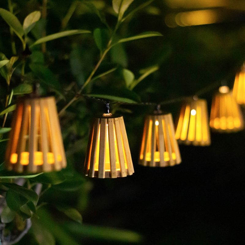 Girlanda solarna Bamboo 10 LED 3000 K IP44