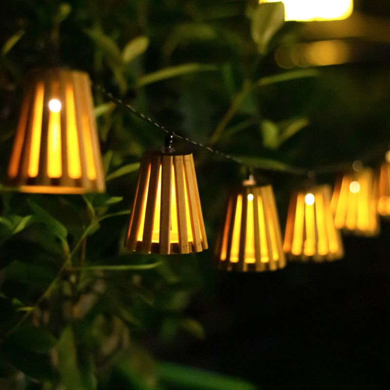 Girlanda solarna Bamboo 10 LED 3000 K IP44