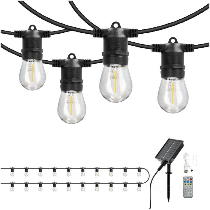 Girlanda solarna Kobi 20 m+20xE27 27000K IP54 1szt.