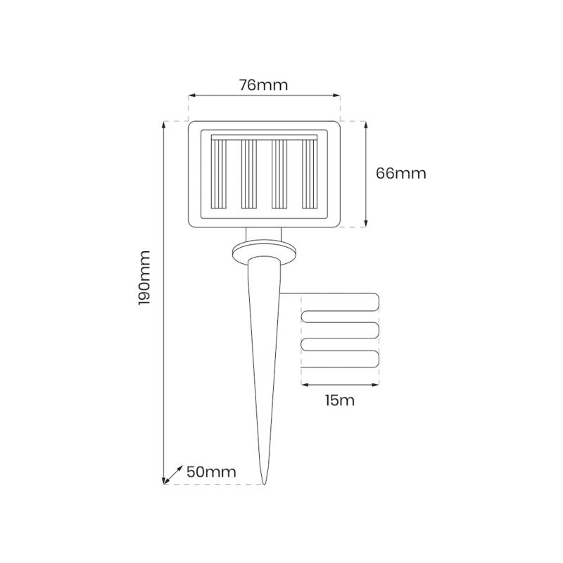 Girlanda solarna Milagro micro 150 LED 15 m