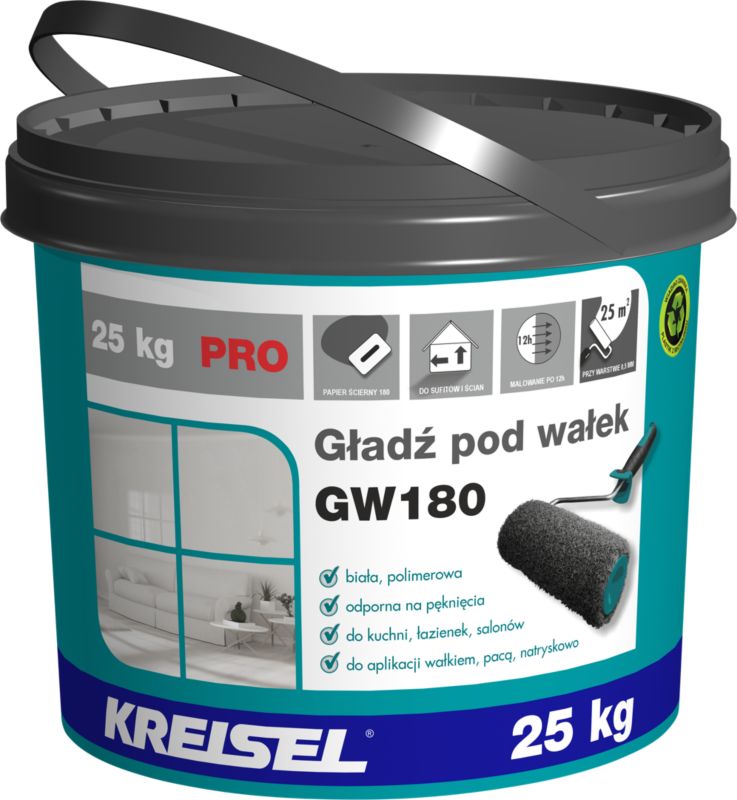 Gładź pod wałek GW180 gotowa polimerowa 25 kg