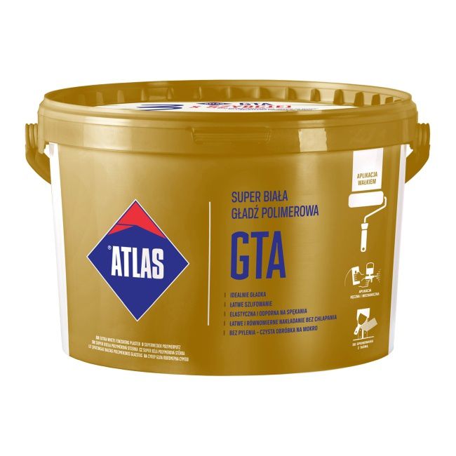 Gładź polimerowa Atlas GTA biała 25 kg