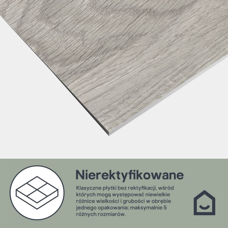 Glazura Birr 25 x 40 cm grey 1,5 m2