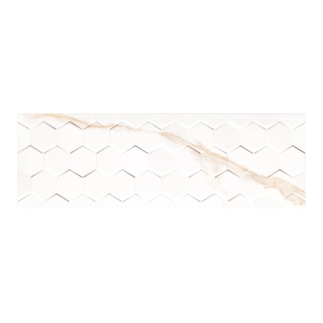 Glazura Calacata 25 x 75 cm hexagon złota 1,5 m2