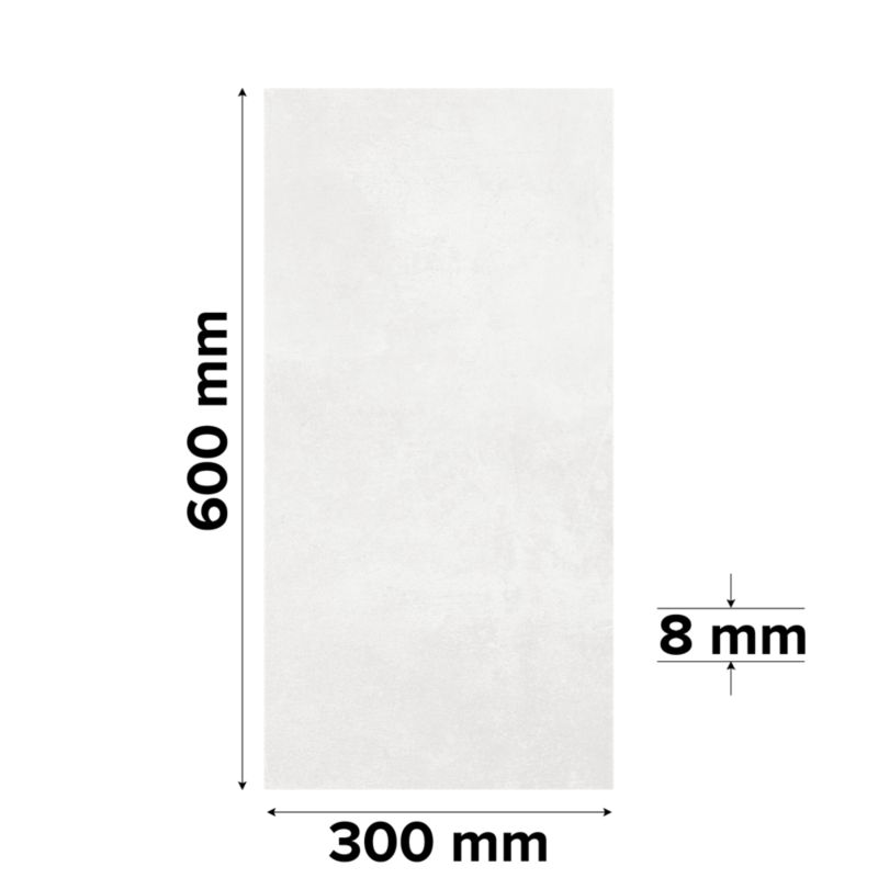 Glazura Dobra 30 x 60 cm white 1,62 m2