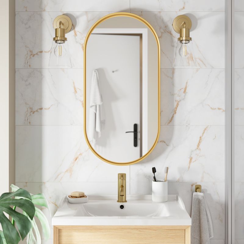 Glazura Elegance GoodHome 30 x 60 cm marble white gold 1,08 m2