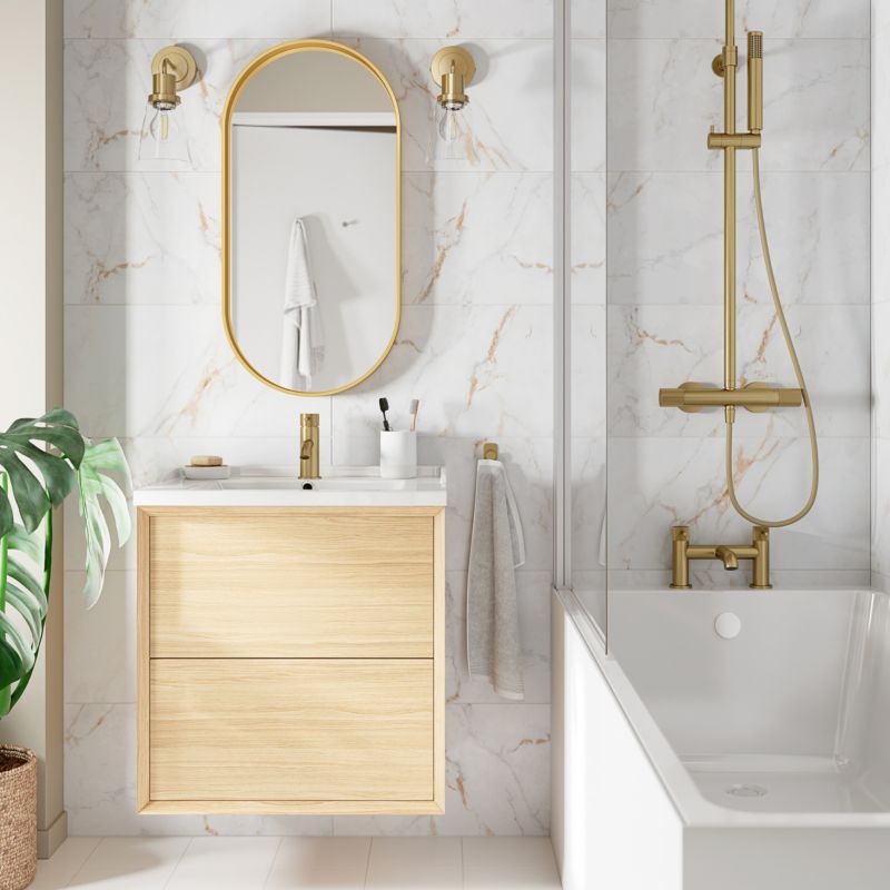 Glazura Elegance GoodHome 30 x 60 cm marble white gold 1,08 m2