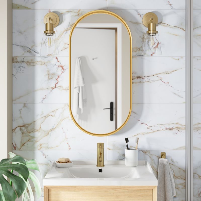 Glazura Elegance GoodHome 30 x 60 cm marble white red 1,08 m2