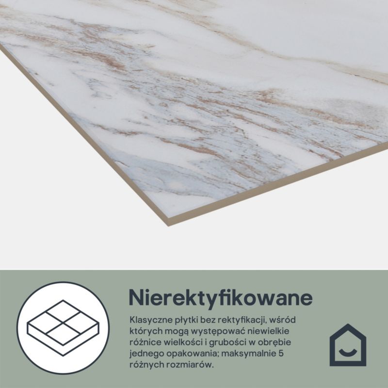 Glazura Elegance GoodHome 30 x 60 cm marble white red 1,08 m2