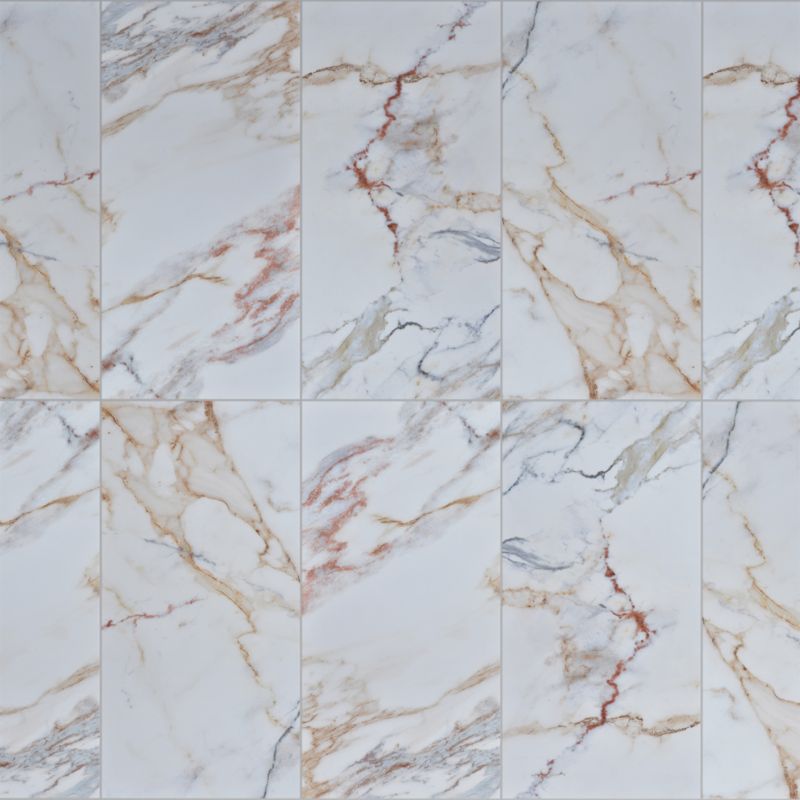 Glazura Elegance GoodHome 30 x 60 cm marble white red 1,08 m2