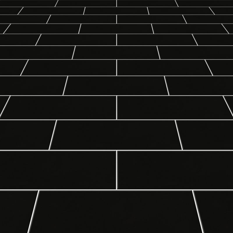 Glazura Glina GoodHome 10 x 30 cm black 0,98 m2