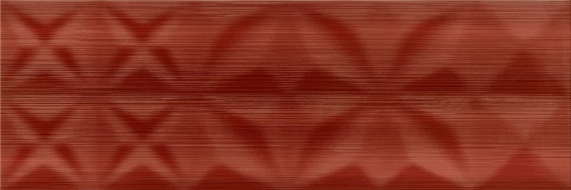Glazura Modern Line Cersanit 25 x 75 cm czerwona struktura 1,12 m2