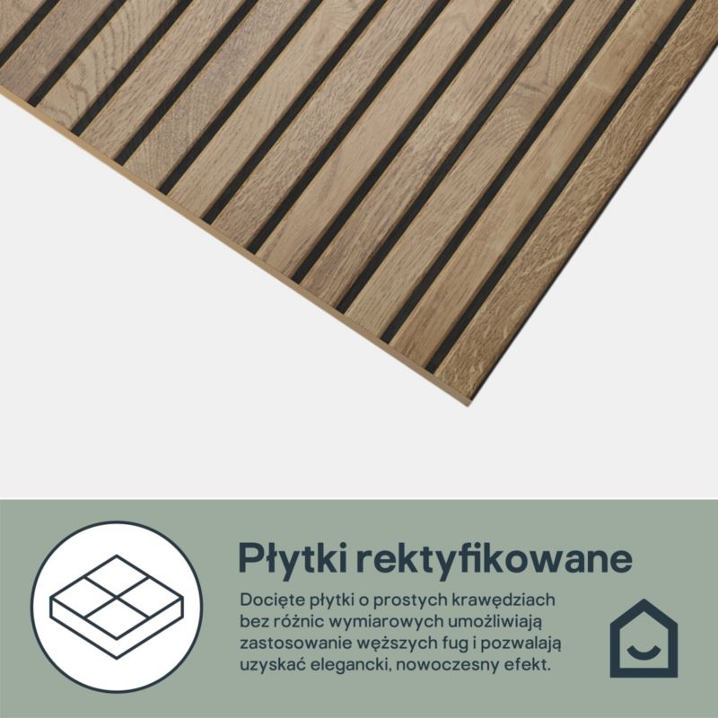 Glazura Palmaria 29 x 89 cm wood ribbed 1,29 m2