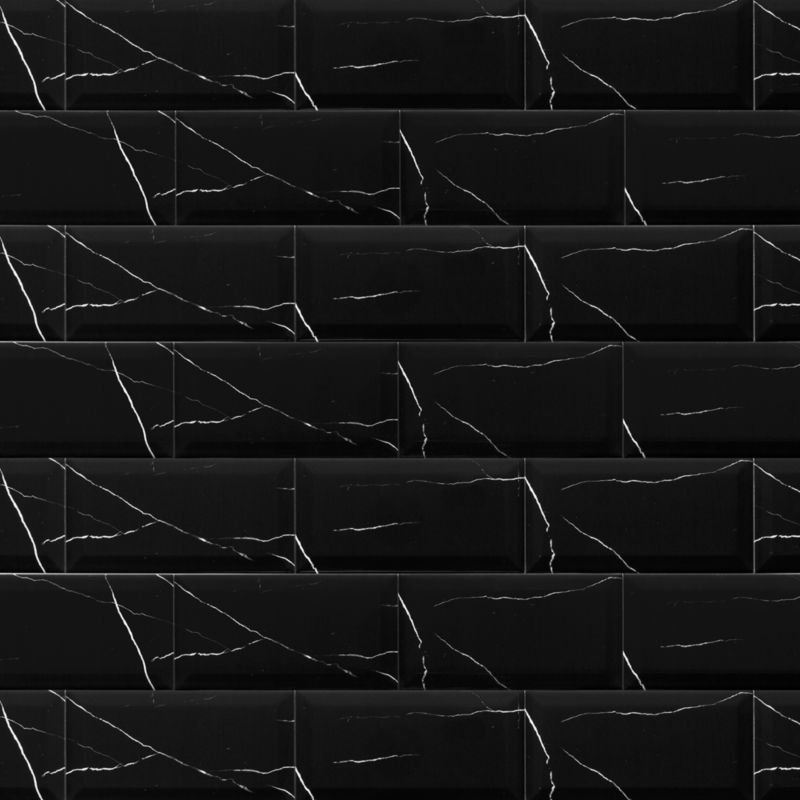 Glazura Trentie GoodHome 10 x 20 cm black merable 1 m2
