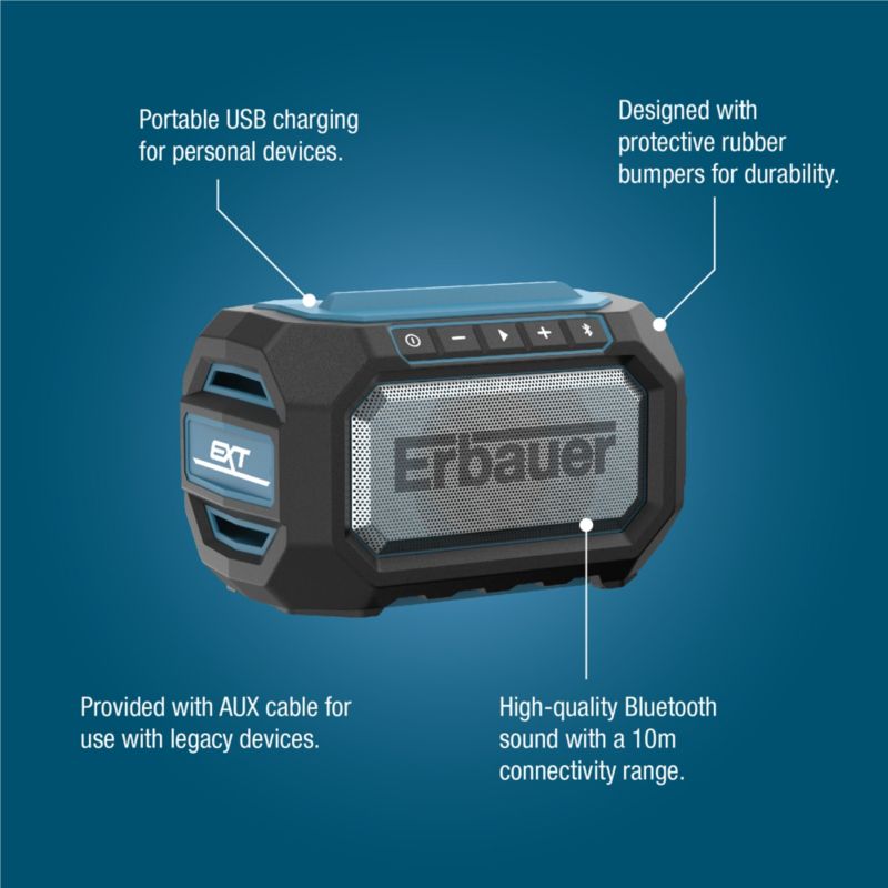 Głośnik Bluetooth Erbauer G2 18 V bez akumulatora