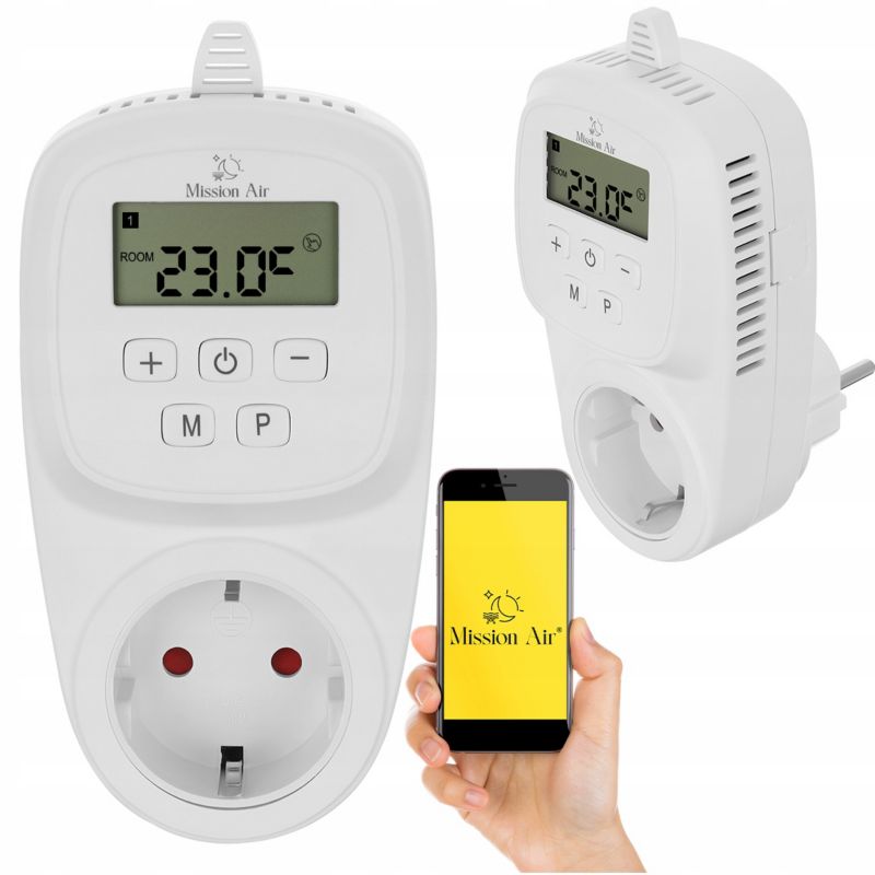 Gniazdkowy regulator temperatury Mission Air NEST WiFi 1 szt