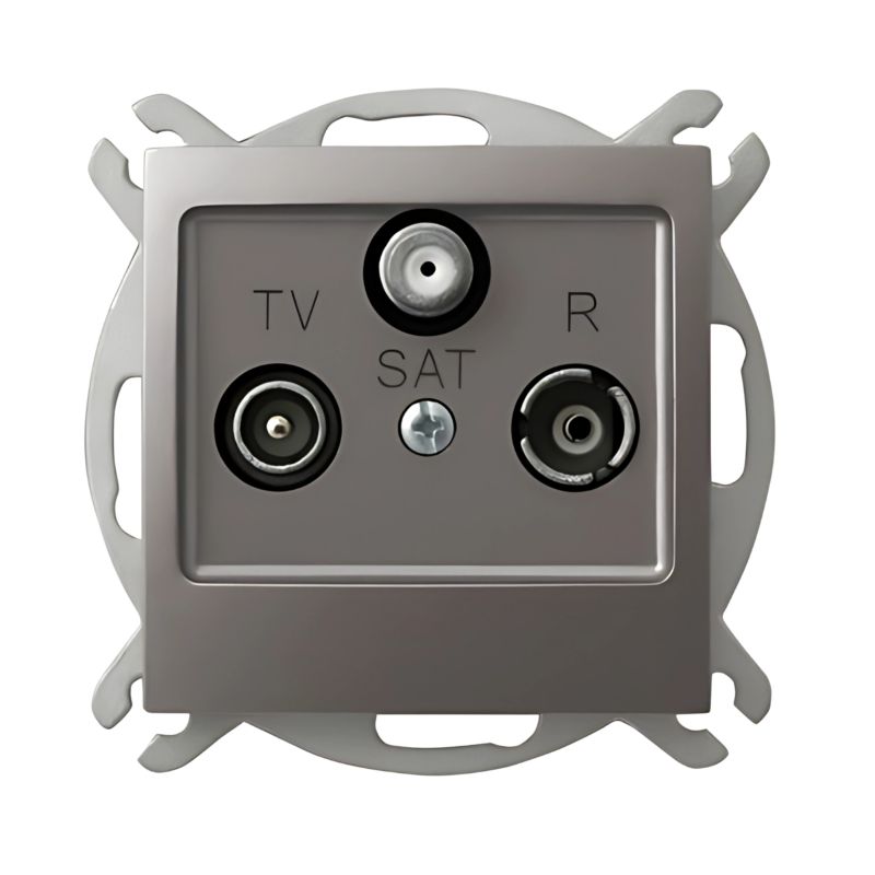 Gniazdo Antenowe RTV/SAT Końcowe Ospel Tytan Podtynkowe 1 szt.