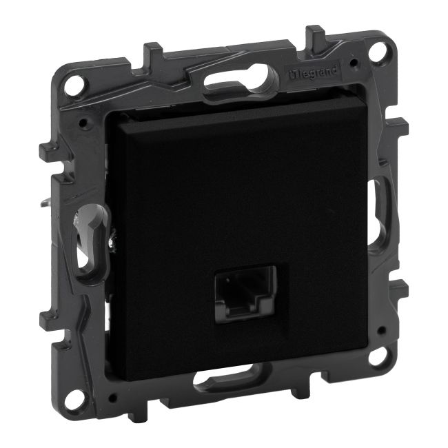 Gniazdo komputerowe RJ45 Legrand Niloe Step czarne