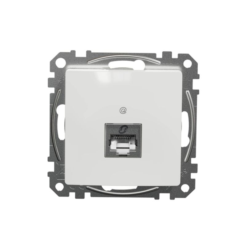 Gniazdo komputerowe RJ45 Schneider Electric Sedna Design&Elements kategoria 6 białe