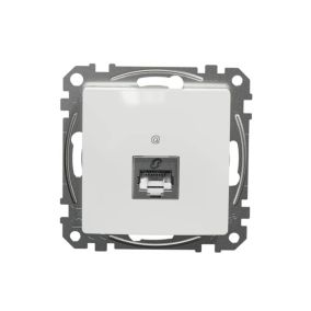 Gniazdo komputerowe RJ45 Schneider Electric Sedna Design&Elements kategoria 6 białe