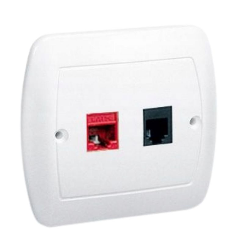 Gniazdo komputerowo-telefoniczne RJ45/RJ11 białe AF5T/11 Simon Akord 1 Szt
