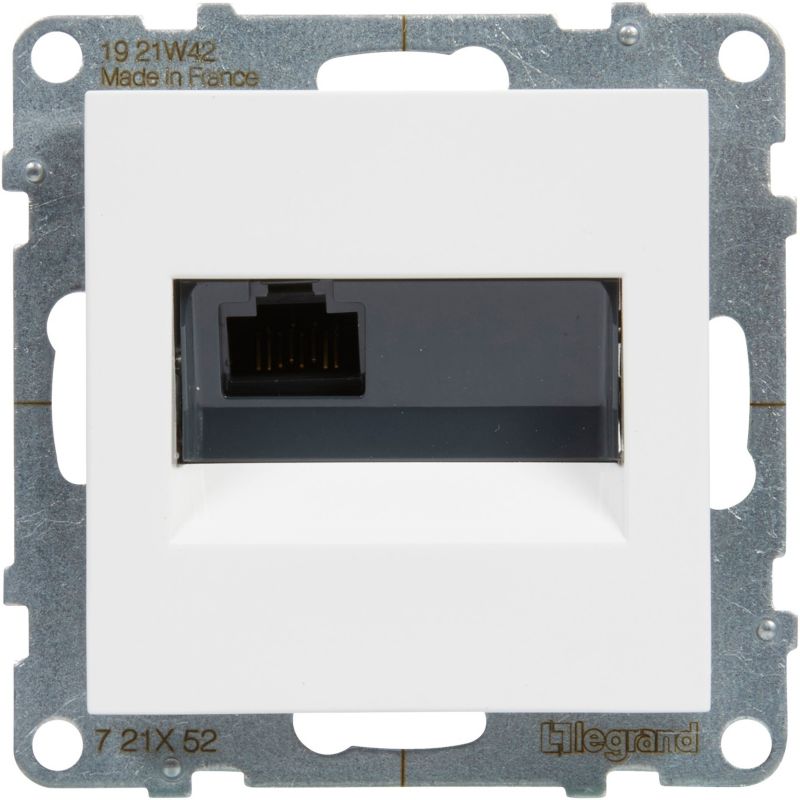 Gniazdo Legrand Suno RJ45 KAT6 UTP białe