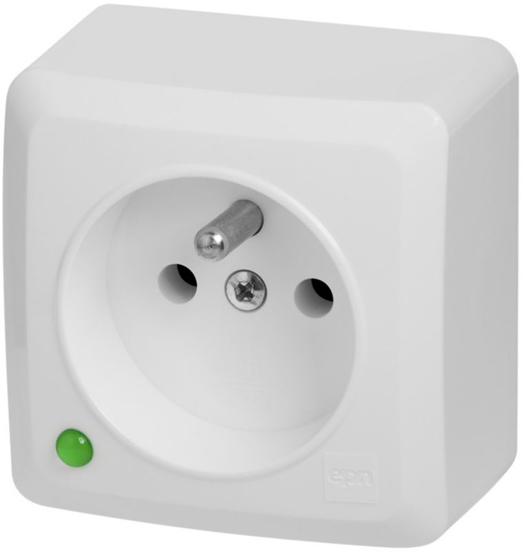 PEHA opbouw enkelvoudige wandcontactdoos | type 6620 WAB