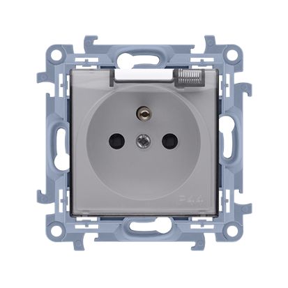 Gniazdo pojedyncze z klapką Kontakt-Simon S10 IP44 białe 1 szt.