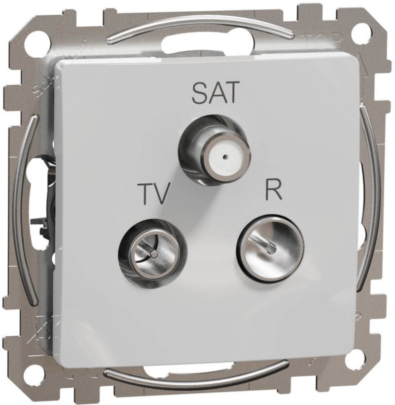 Gniazdo R-TV-SAT Schneider Electric Sedna Design&Elements aluminium