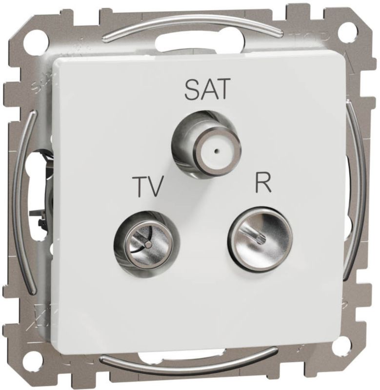 Gniazdo R-TV-SAT Schneider Electric Sedna Design&Elements białe