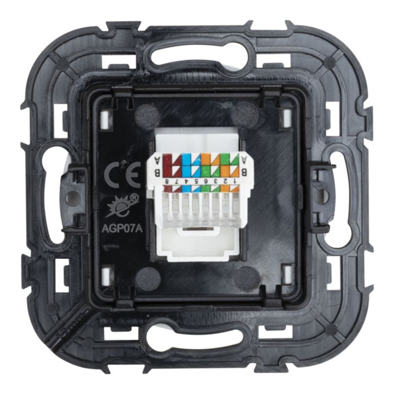 Gniazdo RJ45 Jacobsen białe