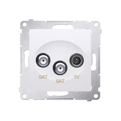 Gniazdo RTV-SAT końcowe Kontakt-Simon S54 białe 1 szt.