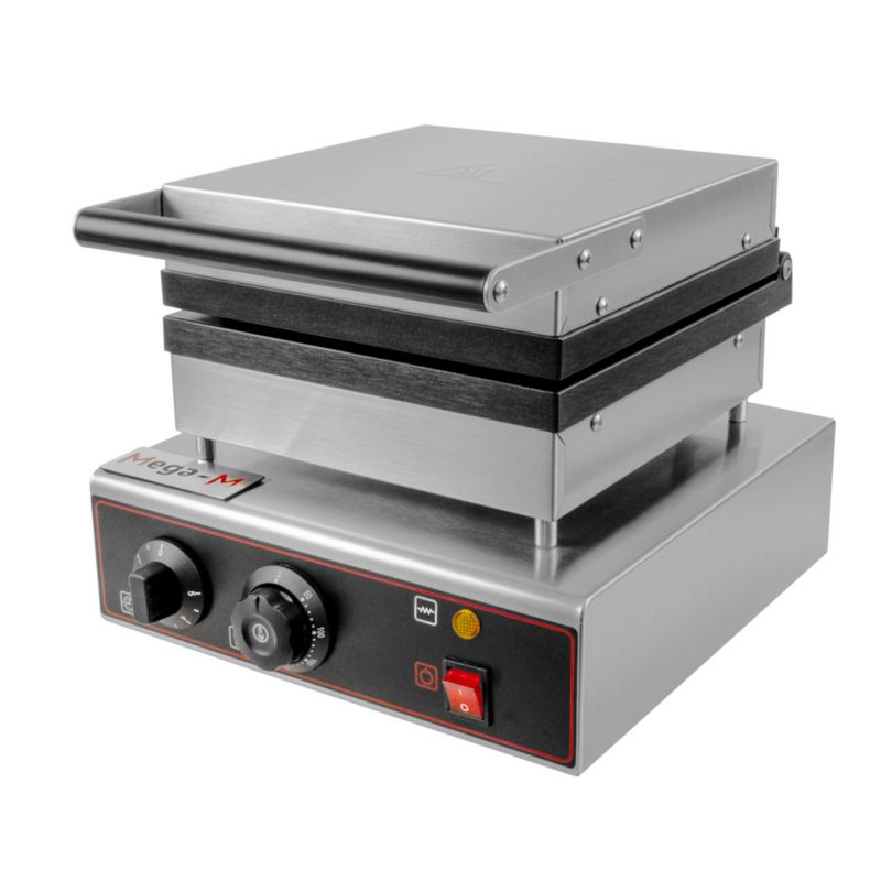 Gofrownica gastronomiczna prostokątna Mega-M 2 formy wypiekowe 4x6 2000W 1szt.