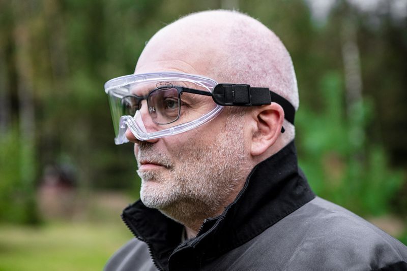 Gogle ochronne NEO TOOLS białe, anty-fog, klasa odporności B 1 szt