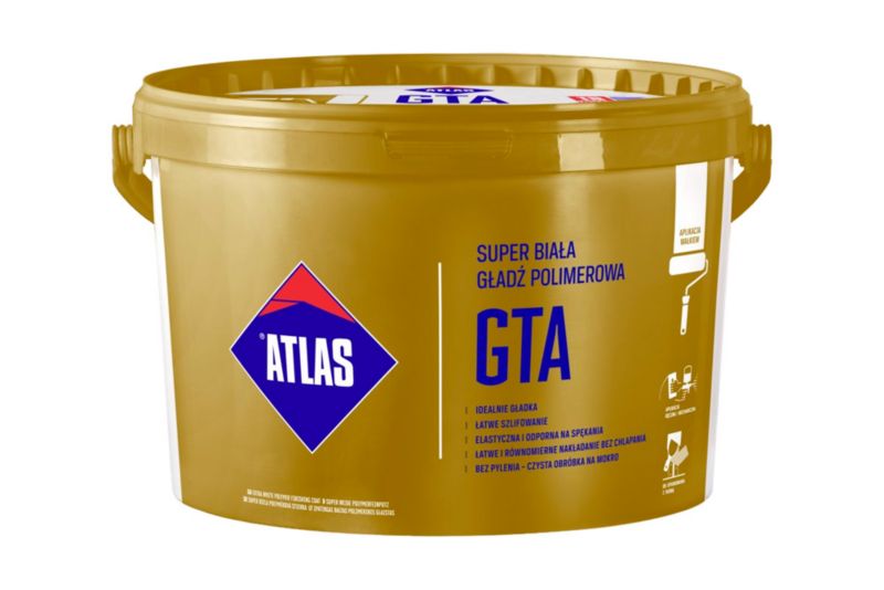 Gotowa gładź polimerowa Atlas GTA 18 kg