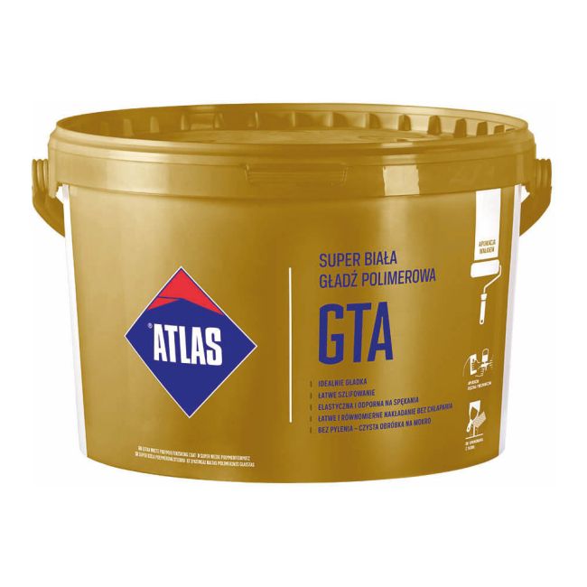 Gotowa gładź polimerowa Atlas GTA 18 kg