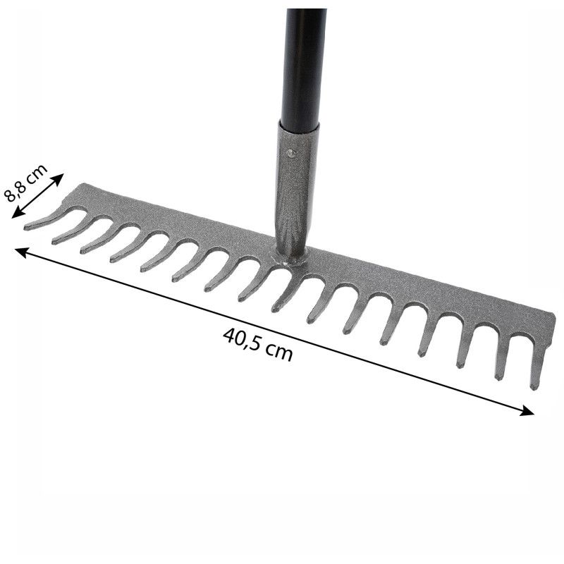 Grabie ogrodowe 4Jardin 16-zębne metalowe 180cm 1szt.