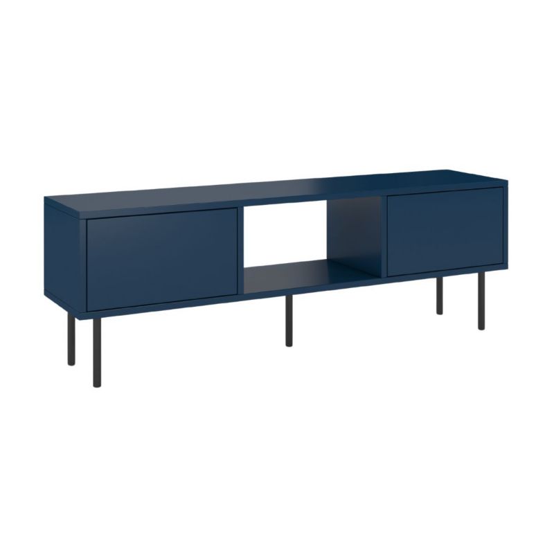 Granatowa nowoczesna komoda RTV Dancan MIRKA szer. 130 cm 1 szt.