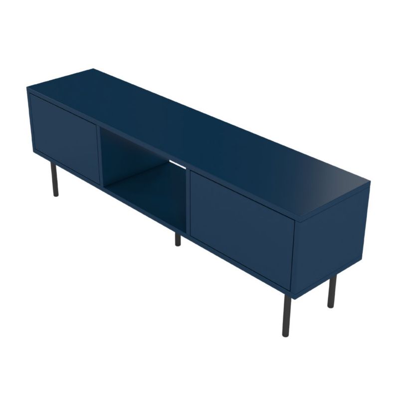 Granatowa nowoczesna komoda RTV Dancan MIRKA szer. 130 cm 1 szt.