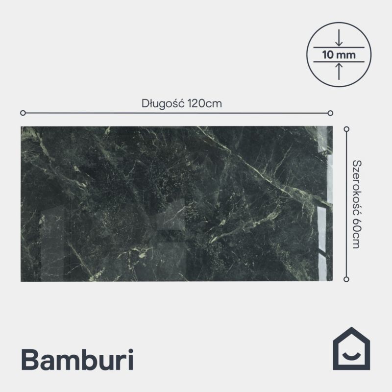 Gres Bamburi GoodHome 60 x 120 cm dark green 1,44 m2