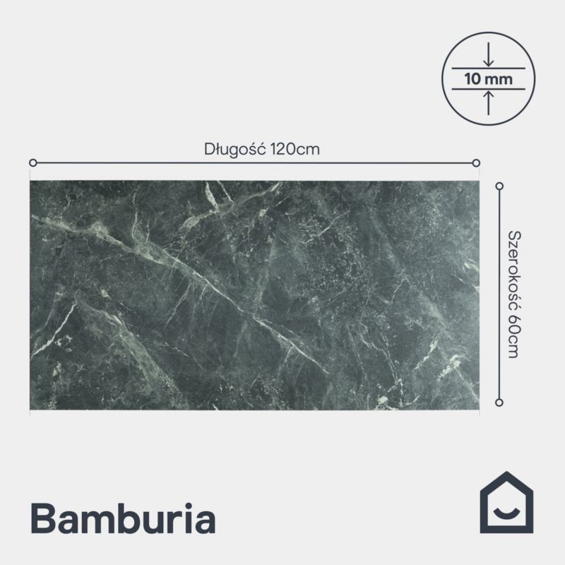 Gres Bamburia 60 x 120 cm dark green mat&carving 1,44 m2